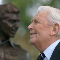 Andy Griffith died on Tuesday at his Roanoke Island home. Andy Griffith died on Tuesday at his Roanoke Island home.