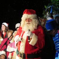 Santa at Manteo's Grand Illumination.