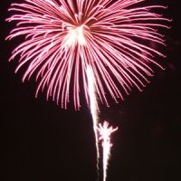 Fireworks viewed from the Roanoke Sound. (Photo: Dale Penny)