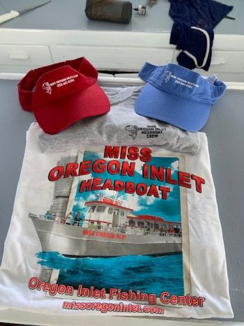 Miss Oregon Inlet Head Boat Fishing, Visor + T-Shirt Combo