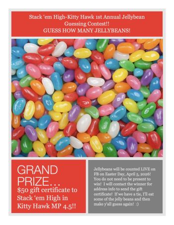 Stack 'em High, Jellybean Guessing Contest