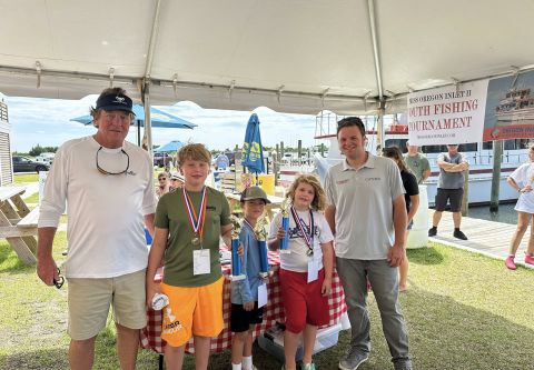 Winners of First, Biggest, and Most Fish for ages 6-10