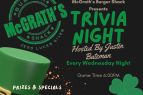 McGrath's Burger Shack, Trivia Night