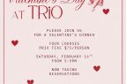 TRiO Restaurant & Market, Valentine's Day Dinner