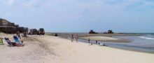 A view of newly nourished beach in Nags Head.