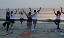 How about some yoga on the beach this week?