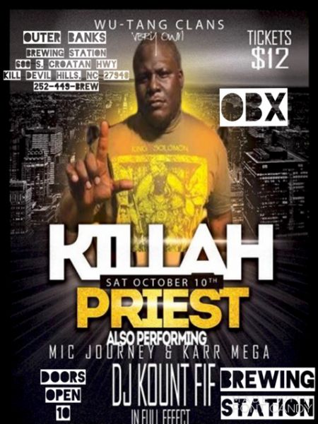 Outer Banks Brewing Station, Killah Priest with Mic Journey