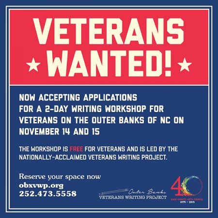 Dare County Arts Council, Outer Banks Veterans Writing Project