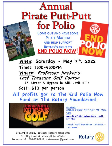 OBX Events, Pirate Putt Putt for Polio