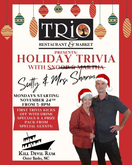 Misfit Bars of Christmas Crawl, Holiday Trivia at Trio