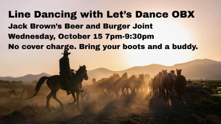 Jack Brown's Beer & Burger Joint, Line Dancing with Let's Dance OBX