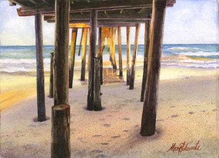 Dare County Arts Council, People, Pets & Places You Love Exhibit- Watercolors by Mary Edwards