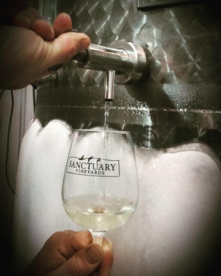 Sanctuary Vineyards, Thyme and Tide: An Intimate Barrel Room Wine Dinner -Taste of the Beach