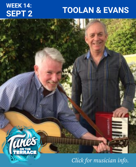 Outlets Nags Head, Tunes on the Terrace: Toolan & Evans