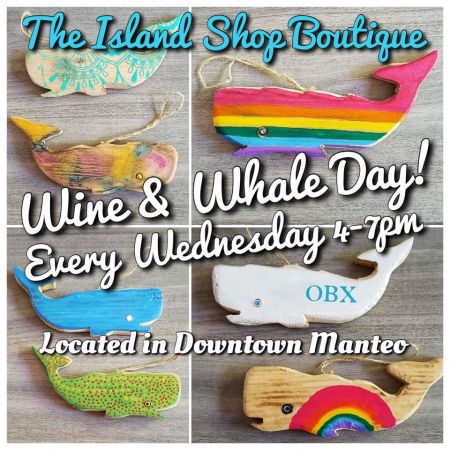 The Island Shop Boutique, Wine & Whale Wednesdays
