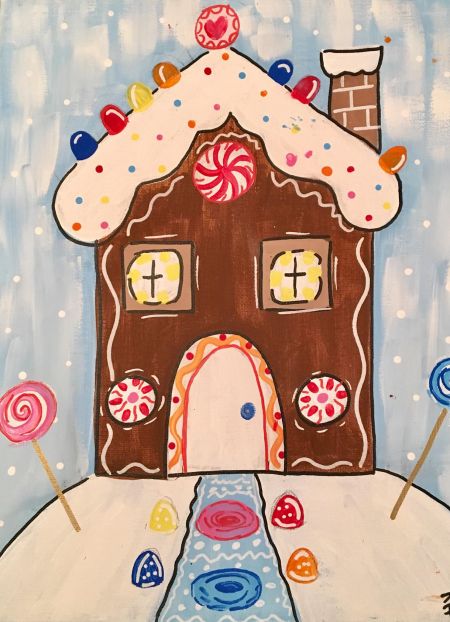 Dare County Arts Council, Gingerbread House Kids Art Party