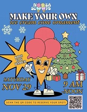 Misfit Bars of Christmas Crawl, Make Your Own Ice Cream Cone at Noosa Scoops