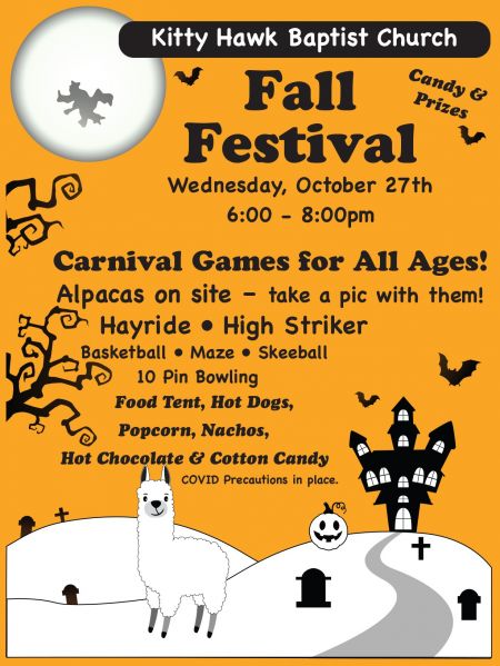 OBX Events, Kitty Hawk Baptist Church Fall Festival