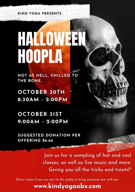 Kind Hot Yoga Studio, Halloween Hoopla