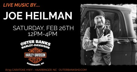 OBX Events, Live Music with Joe Heilman at OBX Harley-Davidson