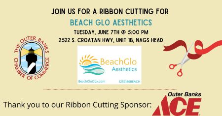 OBX Events, Ribbon Cutting: Beach Glo Aesthetics