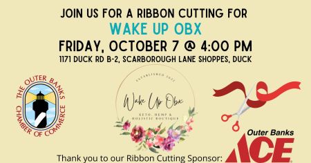 Outer Banks Chamber of Commerce, Wake Up OBX Ribbon Cutting
