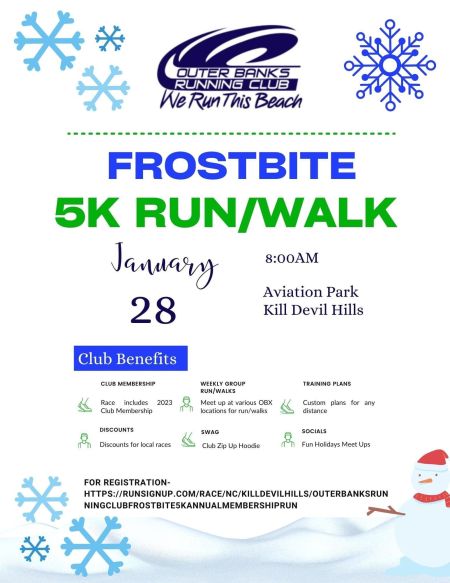 Outer Banks Running Club, Frostbite 5K - Annual Membership Run