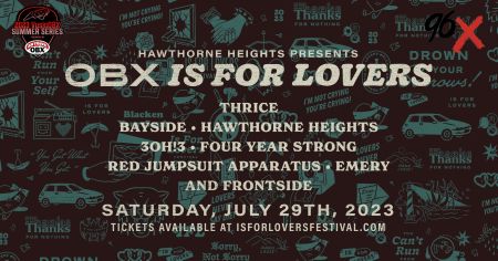 VusicOBX, OBX Is For Lovers Festival: Hawthorne Heights, Thrice, Bayside & more!