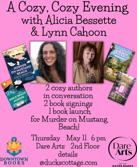 Dare County Arts Council, A Very Cozy Evening with Alicia Bessette & Lynn Cahoon