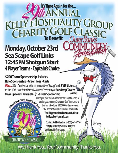 Kelly's Outer Banks Catering, 29th Annual Charity Golf Classic
