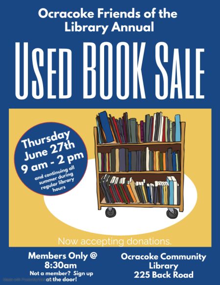 Ocracoke Community Library, Annual Used Book Sale
