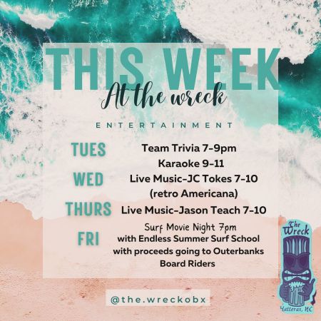 The Wreck Tiki Bar, Surf Movie Night