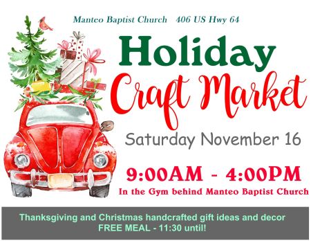 Manteo Baptist Church, Holiday Craft Market