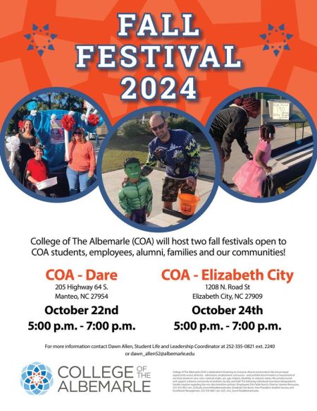 College of the Albemarle - Dare County Campus, Fall Festival 2024