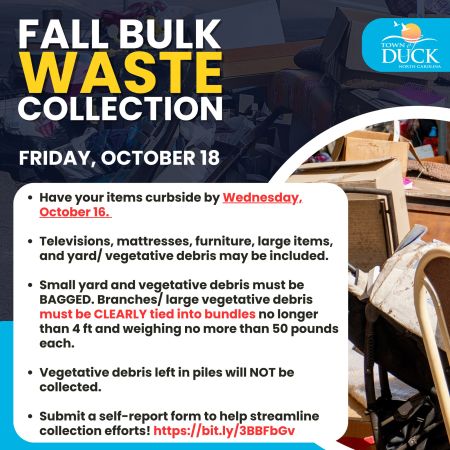 Duck Town Park, Fall Bulk Waste Collection