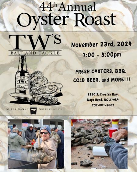 TW’s Bait & Tackle, TW’s 44th Annual Oyster Roast