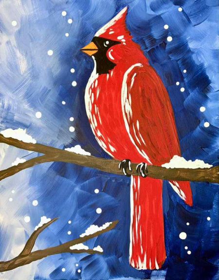 Buffalo City Distillery, "Winter Cardinal" Paint and Sip