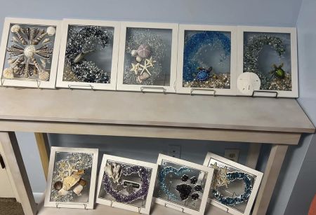 Artsy Octopus, Resin Frame Art Class