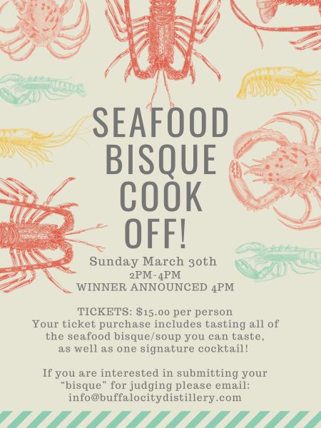 Buffalo City Distillery, Seafood Bisque Cook-Off!