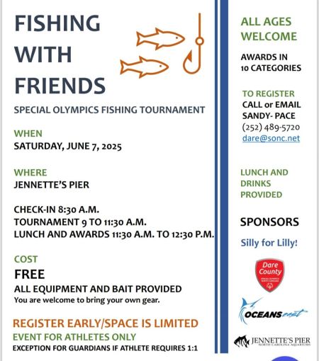 Jennette's Pier, Fishing with Friends: Special Olympics Fishing Tournament