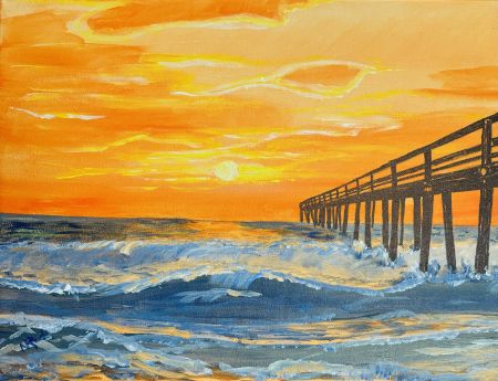 Artsy Octopus, Ocean Pier Paint Class