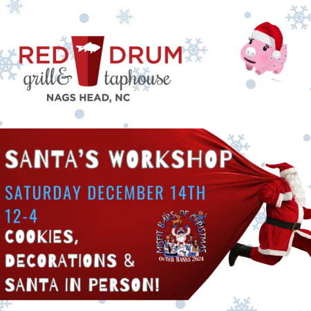 Misfit Bars of Christmas Crawl, Santa's Workshop at Red Drum Grill & Taphouse