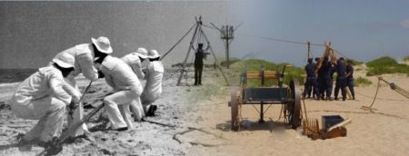 Chicamacomico Life-Saving Station, Historic Reenactment of Shipwreck Rescue Drill