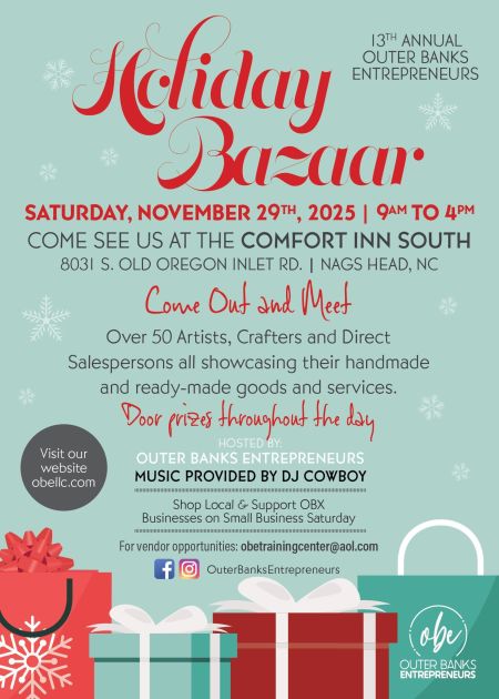 Outer Banks Entrepreneurs, 13th Annual Holiday Bazaar