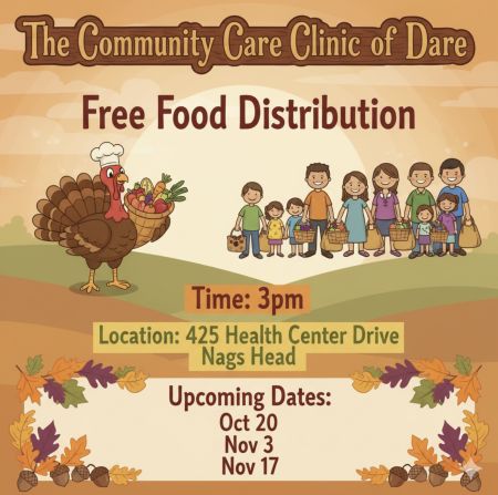 Community Care Clinic of Dare, Free Food Distribution
