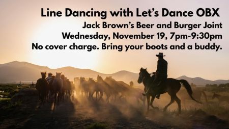 Jack Brown's Beer & Burger Joint, Line Dancing with Let's Dance OBX