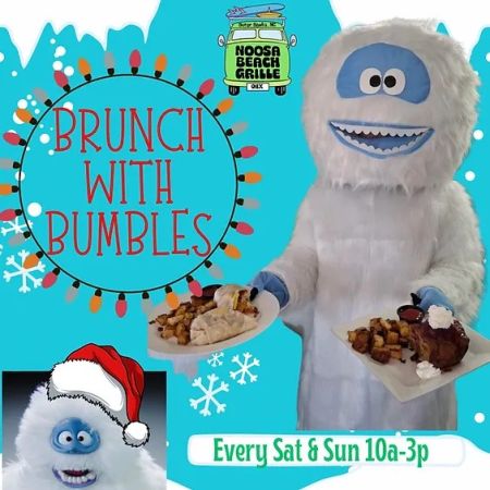 Misfit Bars of Christmas Crawl, Brunch with Brumbles at Noosa Beach Grill