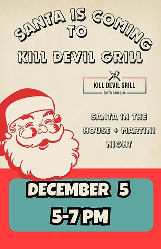 Misfit Bars of Christmas Crawl, Santa at Kill Devil Grill & Martini Night