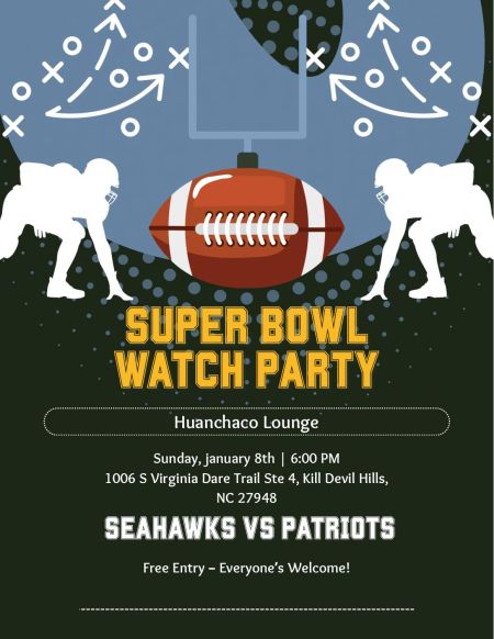 Huanchaco Lounge, Super Bowl Watch Party