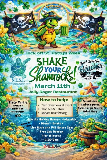 Jolly Roger Restaurant, Shake Your Shamrocks! N.E.S.T. Fundraiser with Working Women's Wednesday